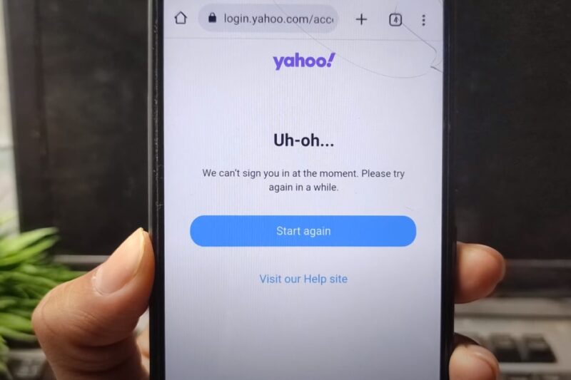 Yahoo - Cant Sign In